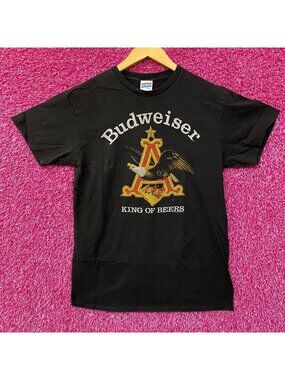 Budweiser King Of Beer American Bald Eagle Logo T-Shirt Small
